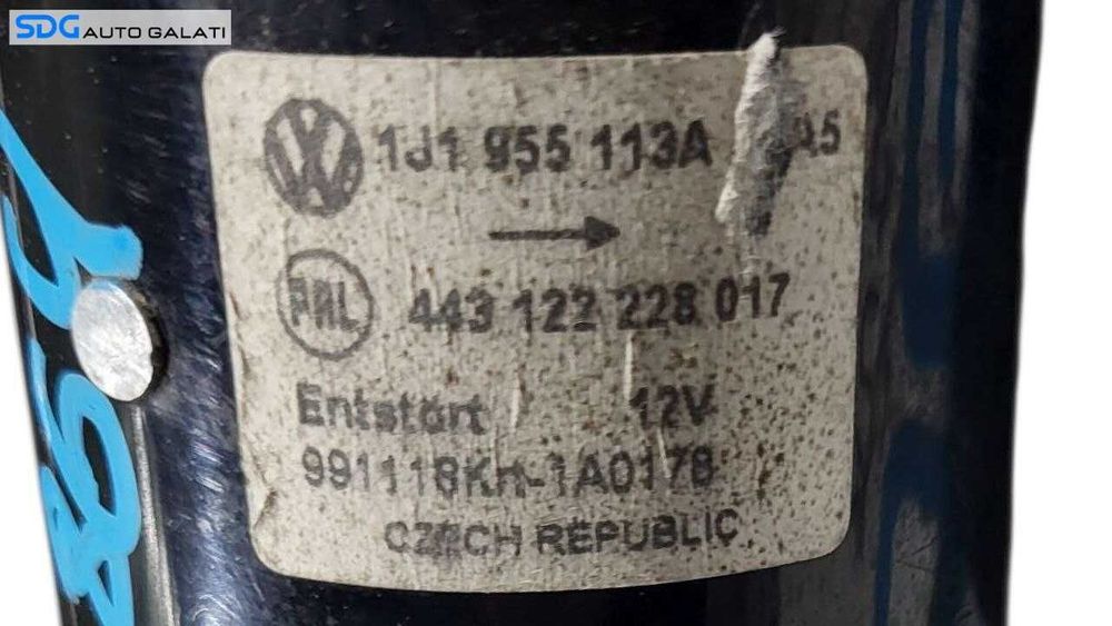 Ansamblu Stergator Parbriz cu Motoras Volkswagen Golf 4 1998 - 2005 Cod 1J1955113A 443122228017 [L7450]