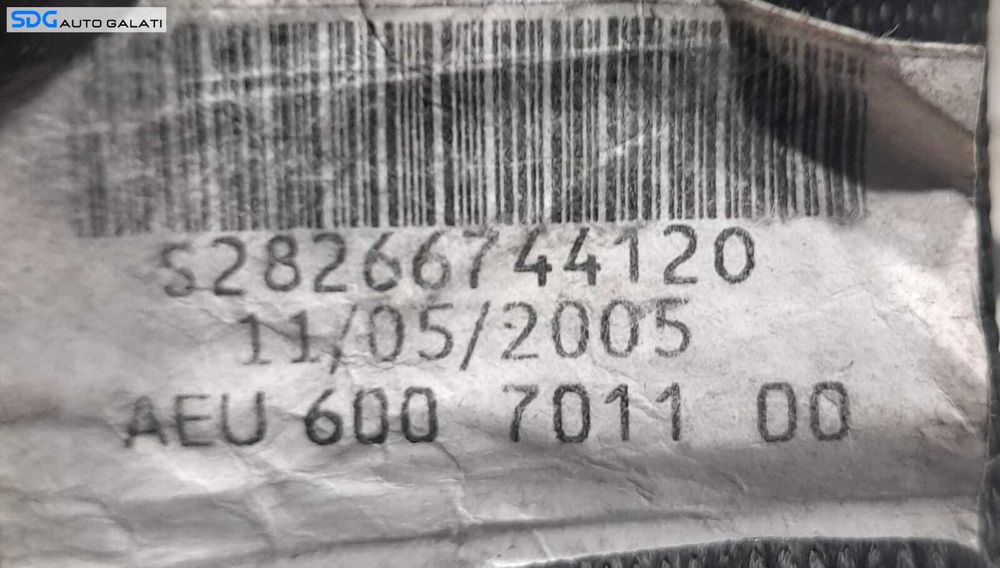 Centura Siguranta Dreapta Fata Pasager BMW Seria 7 E65 E66 730 2001 - 2008 Cod 600701100 S28266744120 [N0574]