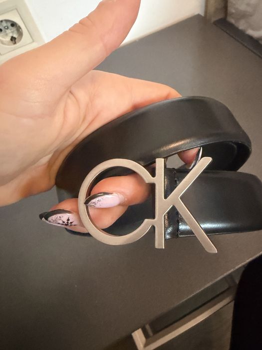 Дамски колан Calvin Klein-естествена кожа