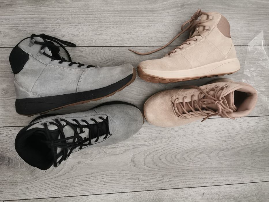Ghete iarnă / bocanci 4F Element Suede mărimea 40 gri și 36 roz – piele întoarsă