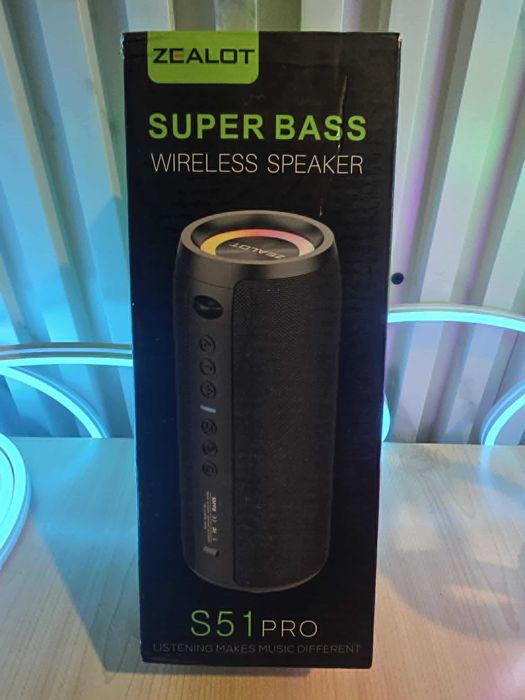 Zealot 40W преносим високоговорител Pure Bass