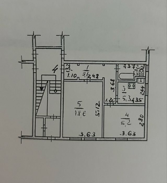 Двухкомнатная квартира