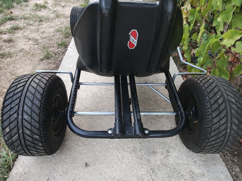 Cart/Kart cu pedale PUKY F1 pt. copii 6 la 12 ani negru