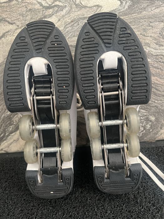 pantofi cu roti, Pantofi de mers automat, cu roti deformabile