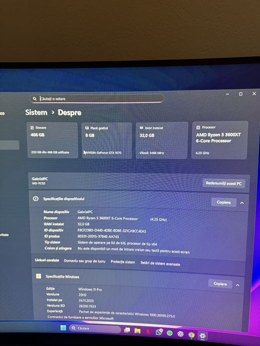 Pc ganing ryzen 3600xt 32 gb ram dominator