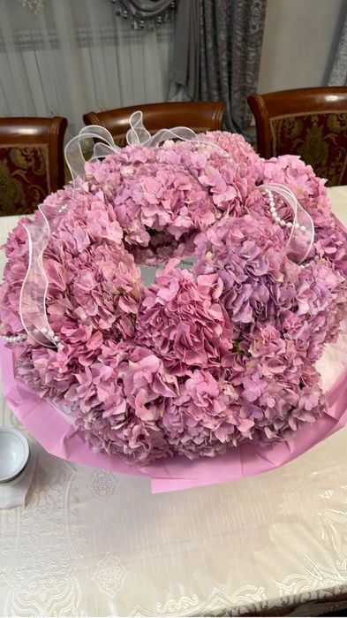 Свежие Цветы букет гортензий