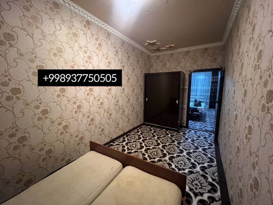 Сдается 2х комнатная квартира 
С обстановкой 
В горде Алмалыке