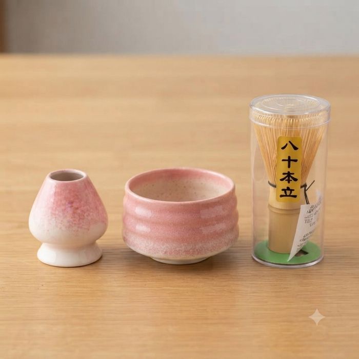 KITSUNE RITUAL Sakura – комплект за приготвяне на матча
