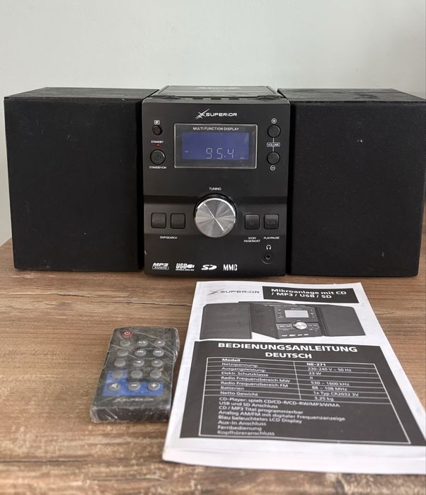 Компактна аудио система Superior NE-271–CD/MP3/USB/SD+Дистанционно