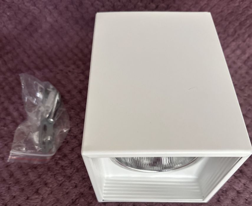 Plafoniera DOWNLIGHT SQUARE 1x60W E27, alb
