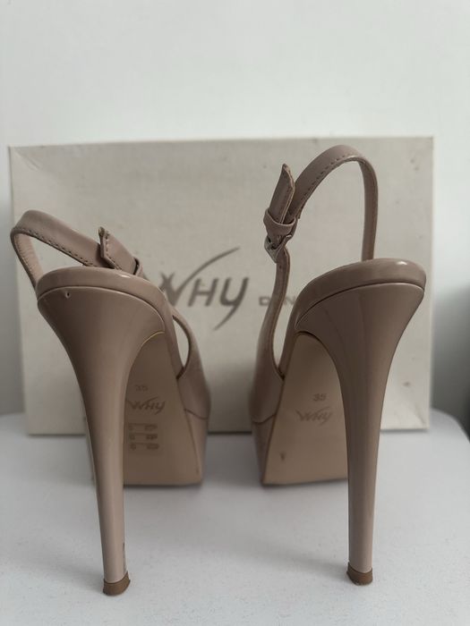 Pantofi dama platforma, nude, Why Denis, marimea 35