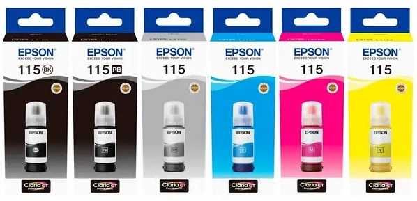 Чернила Epson 115 для принтера Epson L8160, L8180