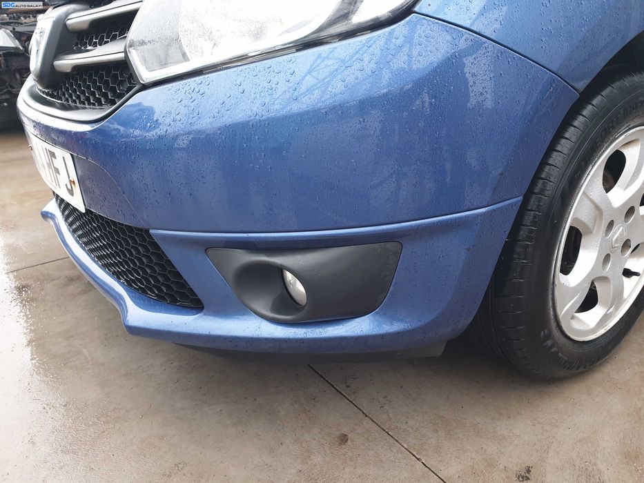 Bara Spoiler Fata Completa FARA Grila Emblema cu Proiectoare Dacia Logan 2 2012 - 2016 Culoare Albastru TERPK [Q0490]