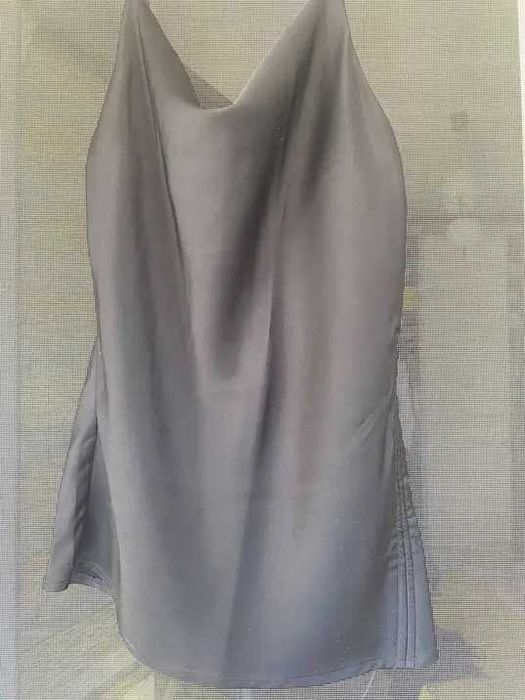 Top/maieu satin negru, dama, marime S, nou