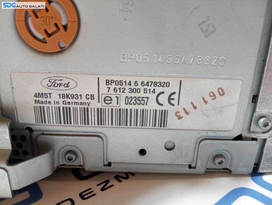 Navigatie Radio CD Player Audio Blaupunkt Ford Focus 2 2004 - 2008 Cod 4M5T18K931CB [M3847]