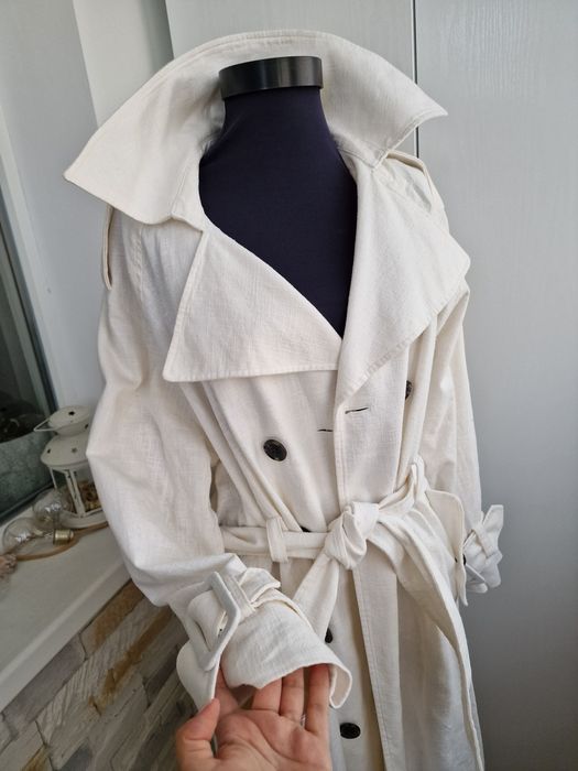 Trench H&M din in ivory