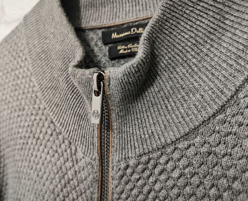 Massimo Dutti Памук / Кашмир мъжка жилетка - пуловер размер XL