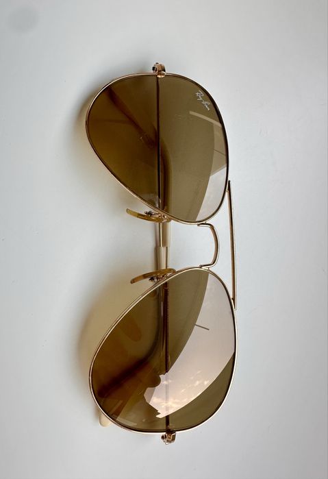 Ray Ban RB3025 Aviator Gold/Brown Made in Italy