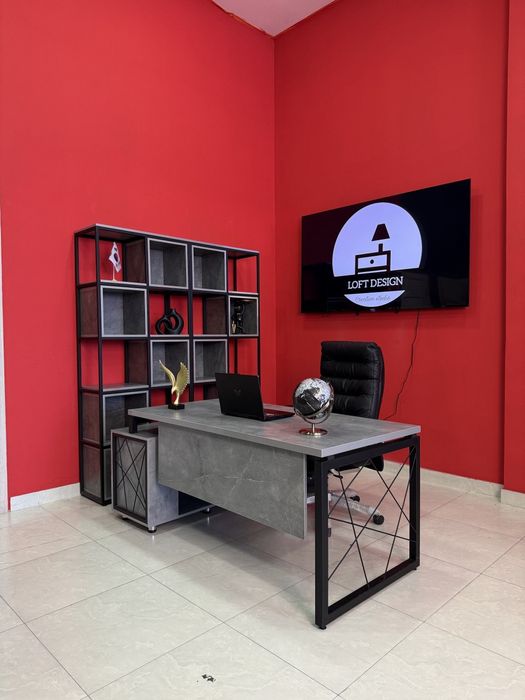 мебель Стол с тумбой руководителя ,стол стул стеллаж лофт stol shkof