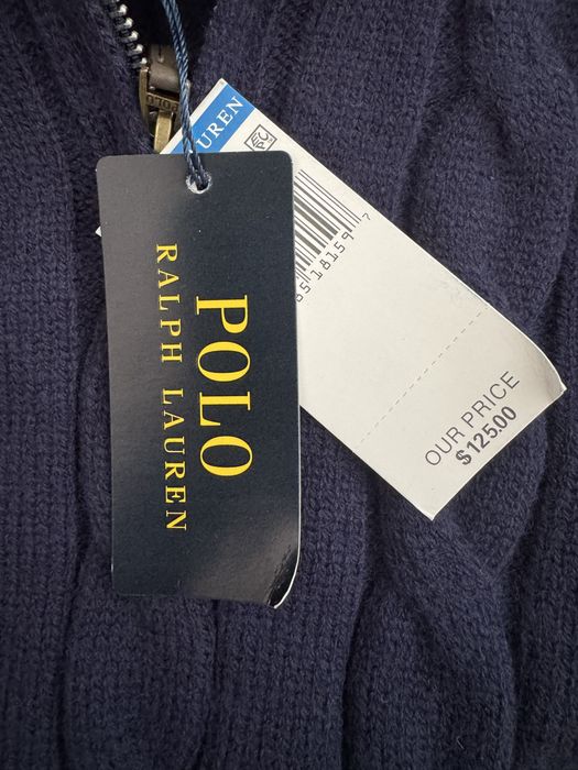 Quarterzip Polo albastru
