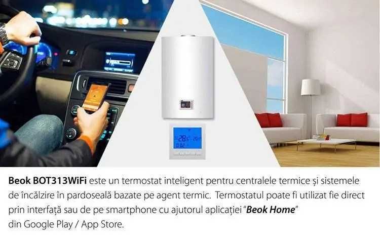 Termostat NOU, Centrala Smart Wireless si cu control de pe Telefon