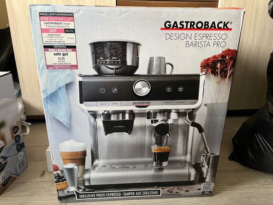 Gastroback Design Espresso Barista Pro професионална кафе машина с мелачка