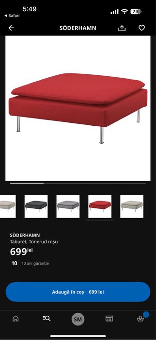 Taburet canapea Ikea Soderhamn