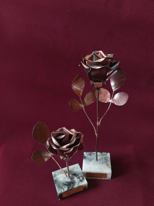Медна Роза {ръчно изработена}