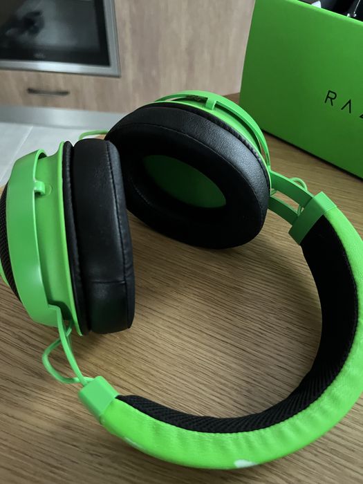 Гейминг слушалки Razer Kraken зелени