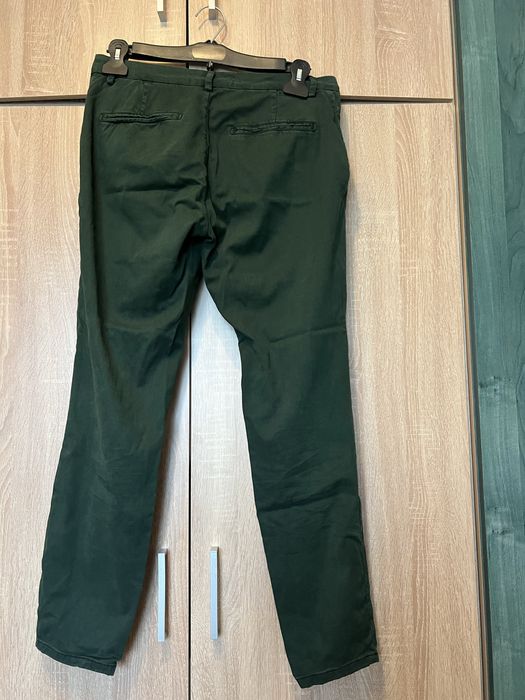 Pantaloni chino verde inchis marimea M