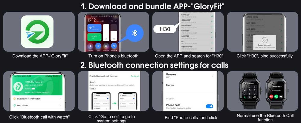 SmartWatch Xinwld Bluetooth Difuzor Microfon Apeluri Android IOS Nou