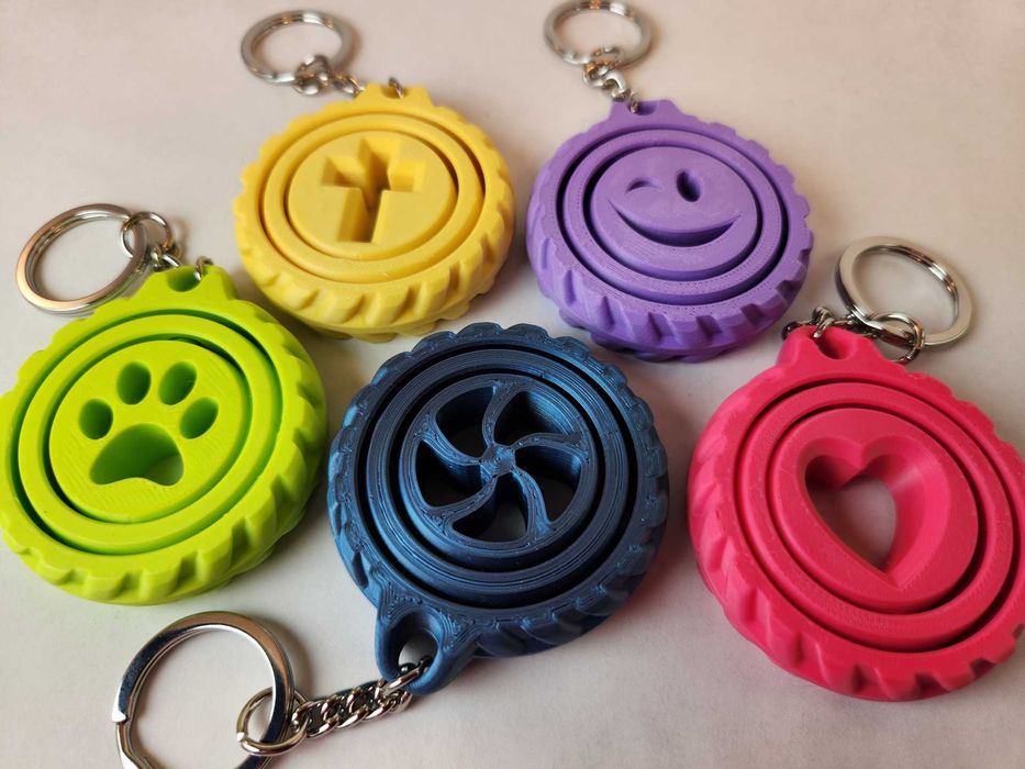 Brelok, Znachok (Keychain) - har qanday yozuv, rasm, logotip, NFC