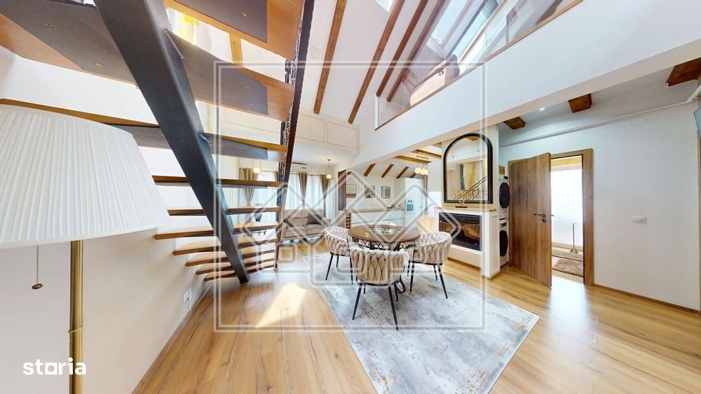 Penthouse cu 4 camere si terasa, mobilat si utilat, Calea Cisnadiei