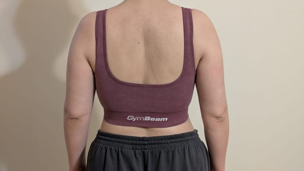 (2 pack) GymBeam Seamless Sports Bras (Set of 2) – Plum & Coal