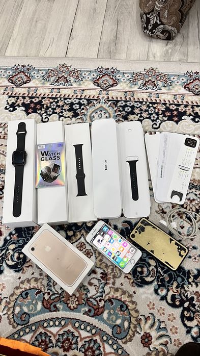 iPhone 7 и Apple watch 4 series 44 мм