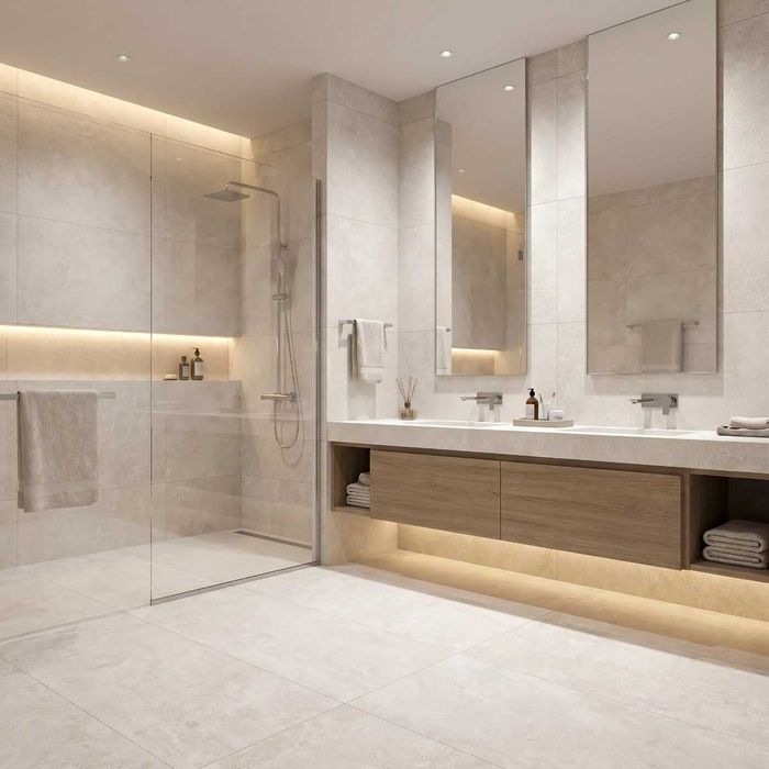 Gresie rectificata portelanata Geneva White F P 600X1200X8 R Sumat 1L