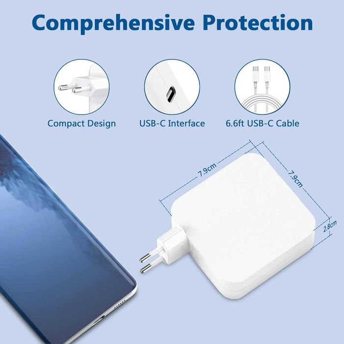 100 W USB C бързо зарядно устройство, съвместимо с Mac Book Pro