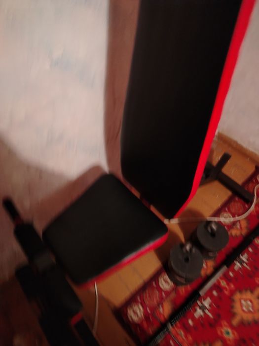 Штанга разборная 60кг Скамья