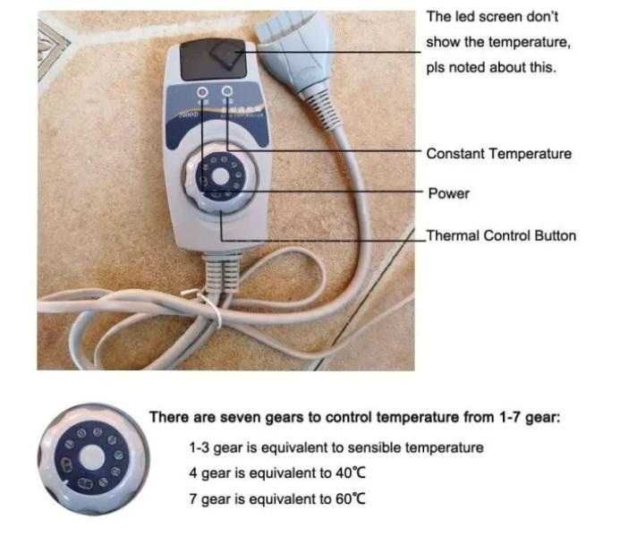 Нефрит Турмалиновa Масажна Постелка Матрак Невралгия Артрит Гръб Кръст