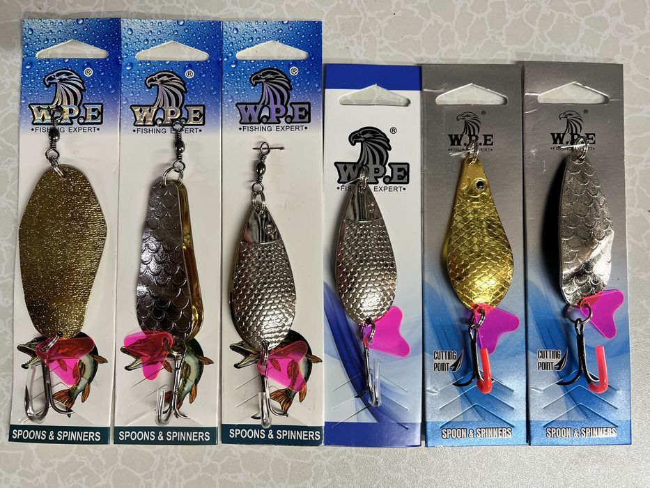 Набор рыболовных блёсен от 18 до 35 мм