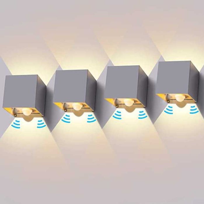 Ledmo LED стенна лампа със сензор за движение 12 W