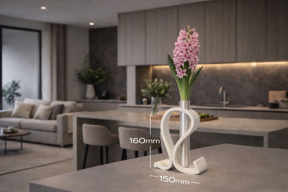 Win Vase – White | 3D Printed Sculptural Vase