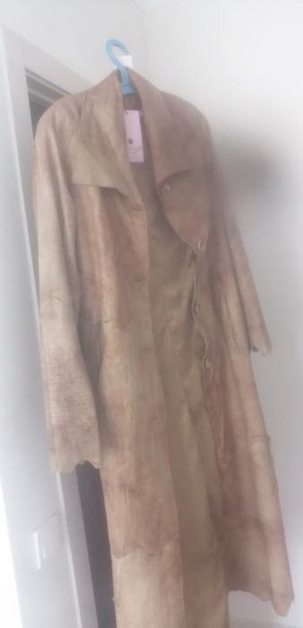 Плащ натуральная кожа