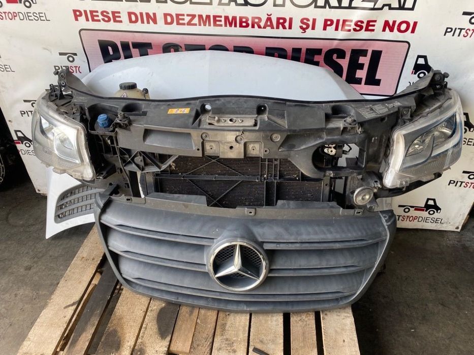 Fata Completa Mercedes Sprinter 907 2018 2019 2020 2021 2022 2023 Bara Fata Capota Faruri Grila Aripi Radiator