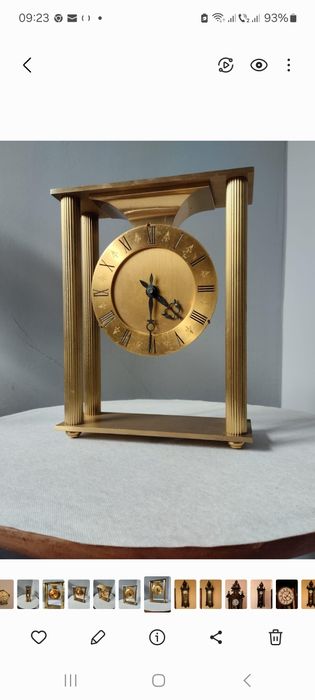 Ceas de Șemineu/Birou cu bătăi la fix / jumătate