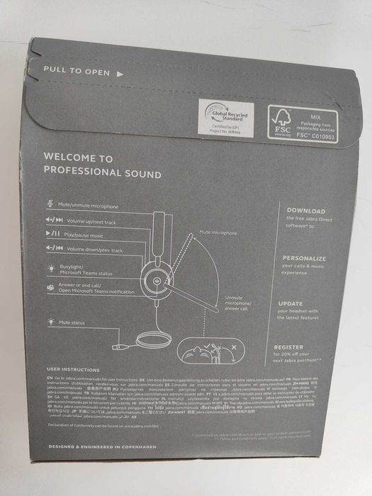 Професионални слушалки Jabra GN Evolve2 40SE