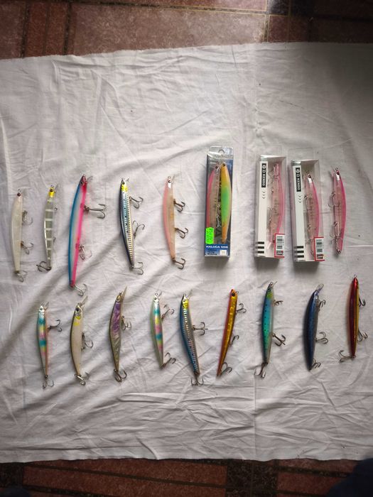 Комплект 19 бр. морски воблери – Blade Minnow, Terminator, Kendo, Rapalla, Yo-Zuri, Wind Storm