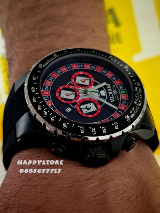INVICTA Monte Carlo casino silver 50 mm, Инвикта нов мъжки часовник