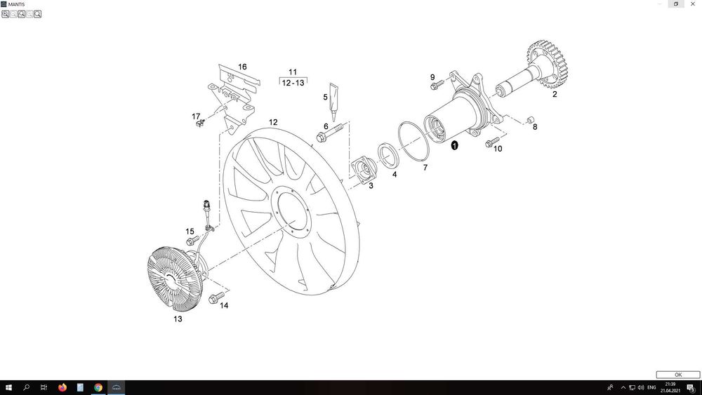 butuc vascocupla lagar ventilator Man tgx tgs tga