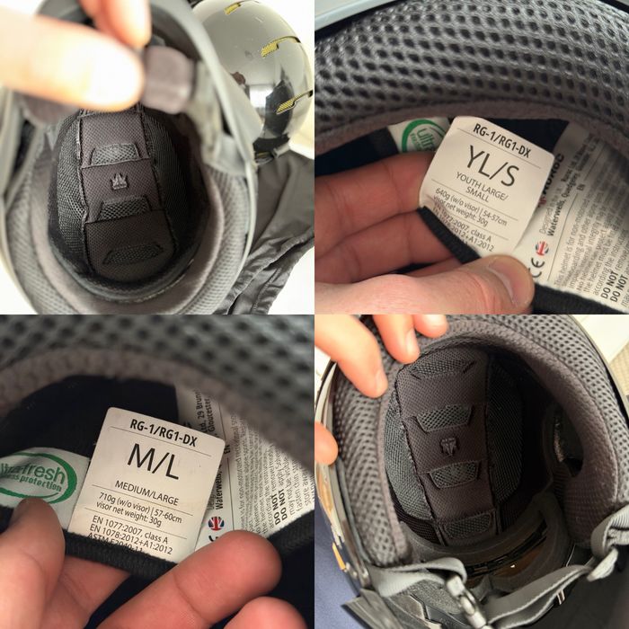 2 căști Ruroc full face